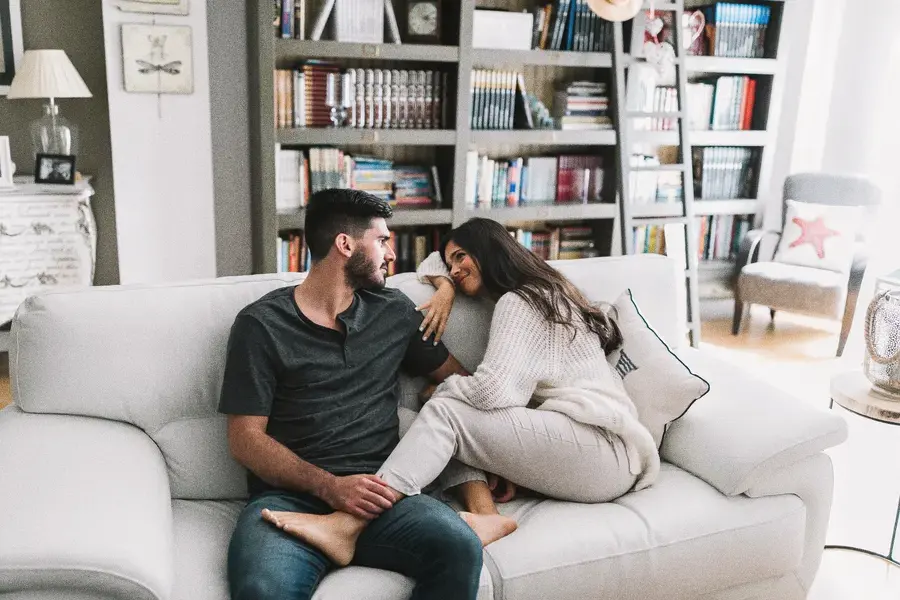 Happy Couple on the Couch
